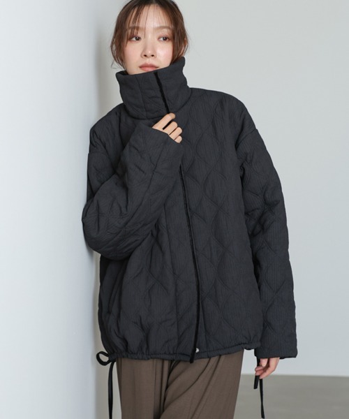 バブ（Bab）/ウェーブキルティング中綿ミドルコート BAB（バブ） コート アウター ウェーブキルティング中綿ミドルコート