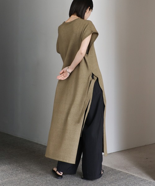 「select MOCA Et」 ノースリーブワンピース FREE カーキ レディース_画像2