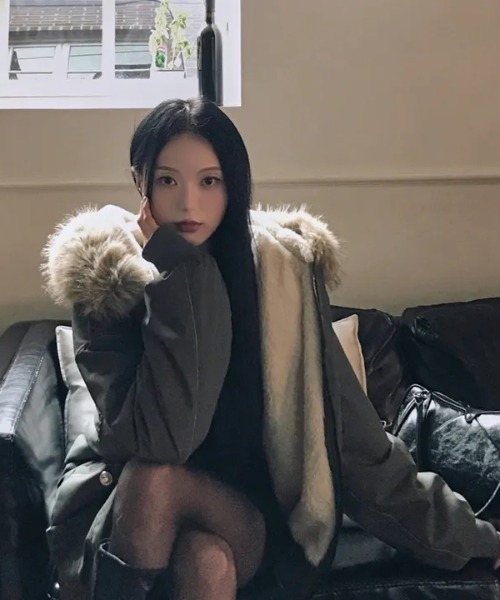 gossip!ロサンゼルス ブルゾン アウター ボリュームフェイクファー gossip!ロサンゼルス ブルゾン アウター ボリュームフェイクファー