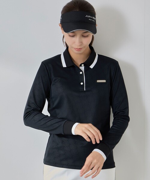 JUN&ROPE'（ジュンアンドロペ） ポロシャツ ポロ モノグラム柄プリント