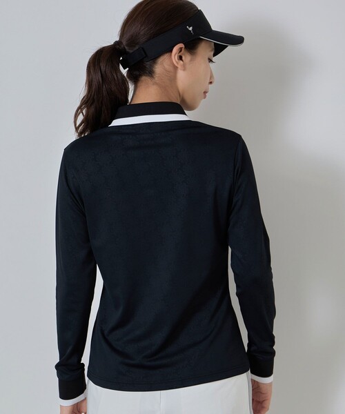 JUN&ROPE'（ジュンアンドロペ） ポロシャツ ポロ モノグラム柄プリント