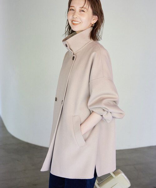 SLOBE IENA コート SLOBE IENA（スローブイエナ） コート FREE ネイビー レディース