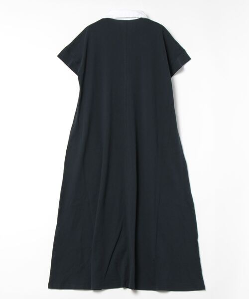 「PREFERIR」 半袖ワンピース LARGE ネイビー レディース_画像2