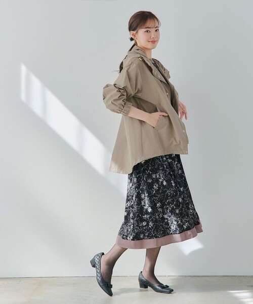 「Tiaclasse」 マウンテンパーカー L ネイビー レディース_画像6