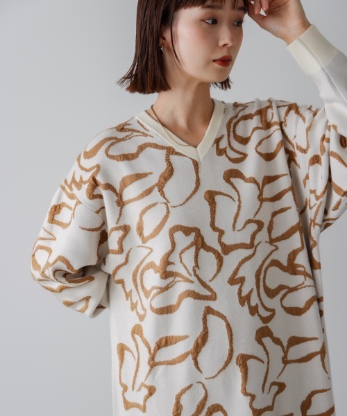 Bou Jeloud（ブージュルード） ワンピース 袋ジャガード柄マキシ