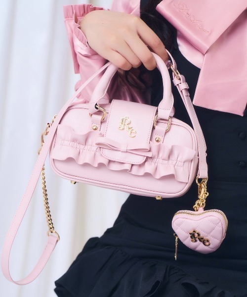 ReAmour ボストンバッグ フリルミニボストンバッグ レディース