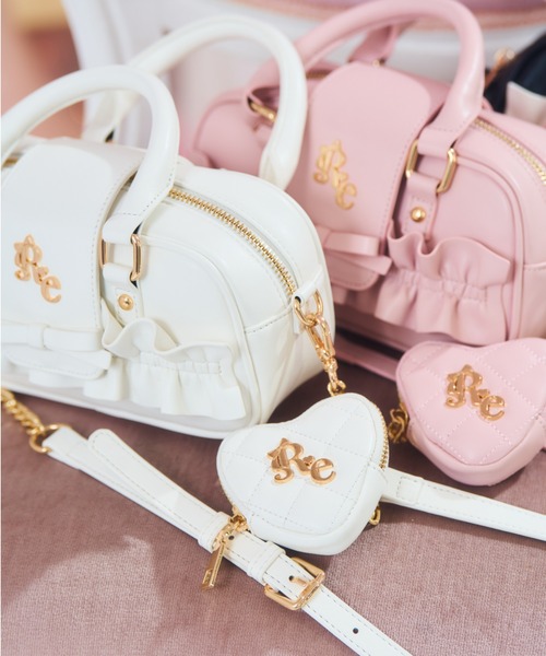 ReAmour ボストンバッグ フリルミニボストンバッグ レディース