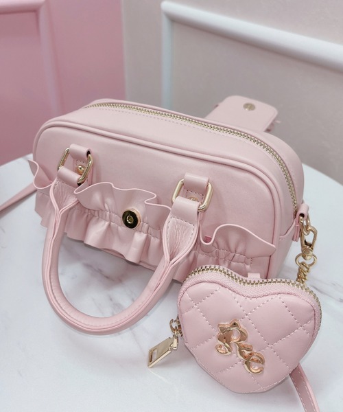ReAmour ボストンバッグ フリルミニボストンバッグ レディース