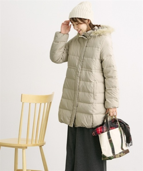 マタニティ 「産前・産後」あったかダウン 5WAYママコート＋くま耳付