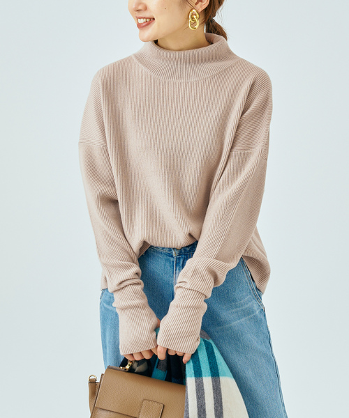 「IENA」 長袖ニット FREE ブラック レディース