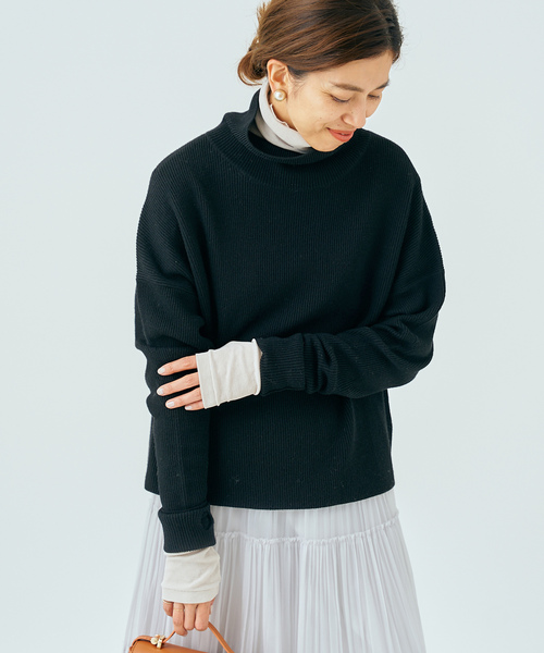 「IENA」 長袖ニット FREE ブラック レディース