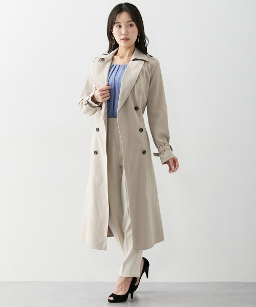 23区　美品　ロングトレンチコート　サイズ42 23区（ニジュウサンク） トレンチコート コート 「撥水加工」エアー