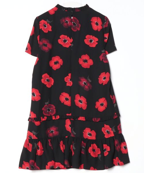 「kate spade new york」 半袖ワンピース M ブラック レディースの画像