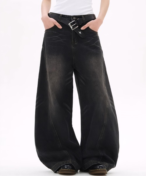 WYZ ジーンズ カーブワイドデニムパンツ/ユニセックス メンズ
