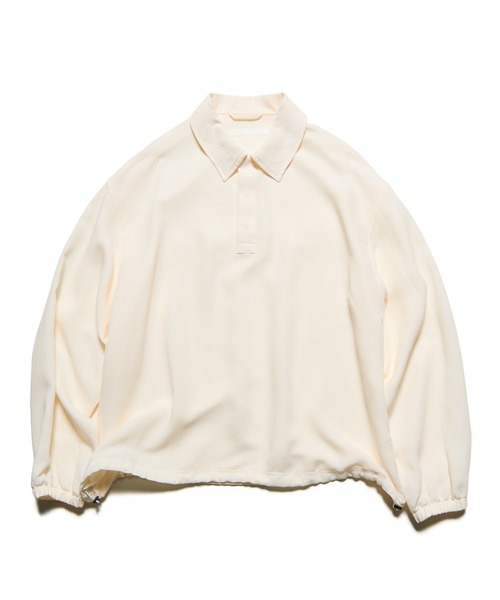 SOPHNET.（ソフネット） ポロシャツ LINEN MESH L/S POLO メンズ