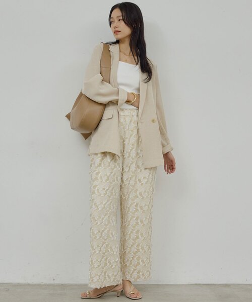 GALLARDAGALANTE ベージュテーラードメッシュジャケット26400円 GALLARDAGALANTE｜シアーメッシュジャケット | Rakuten Fashion(楽天