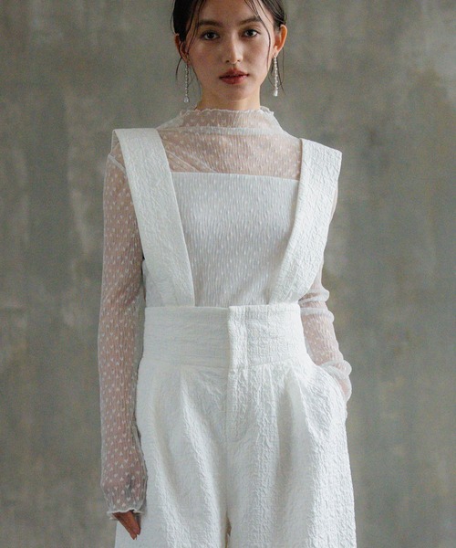 「DRESS PLUS」 オーバーオール L チャコールグレー レディース_画像3