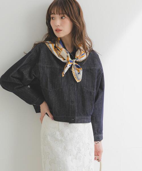 デニムジャケット gジャン デニムドルマンジャケット レディース