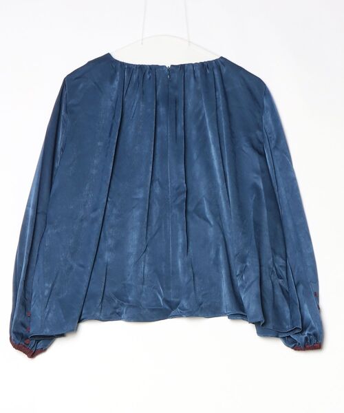「STELLA CIFFON」 長袖ブラウス 36 ブルー レディース_画像2