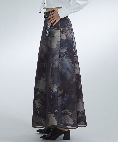 「UNITED TOKYO」 フレアスカート 1 イエロー レディース_画像2