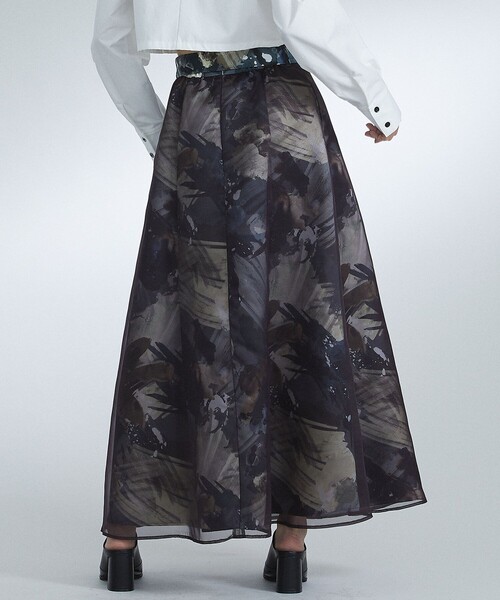 「UNITED TOKYO」 フレアスカート 1 イエロー レディース_画像3