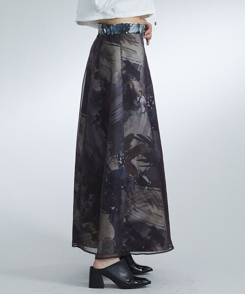 「UNITED TOKYO」 フレアスカート 1 イエロー レディース_画像4