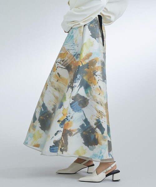 「UNITED TOKYO」 フレアスカート 1 イエロー レディース_画像6