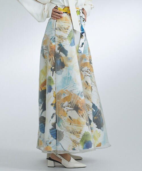 「UNITED TOKYO」 フレアスカート 1 イエロー レディース_画像7