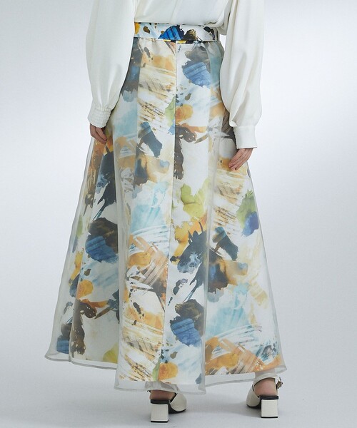 「UNITED TOKYO」 フレアスカート 1 イエロー レディース_画像8