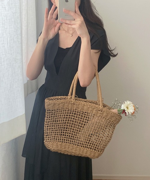 「LAUIR」 半袖ワンピース LARGE アイボリー レディース_画像9