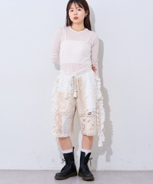 etsinta（エシンタ） ハーフパンツ パンツ 「etsinta/エシンタ」レース 