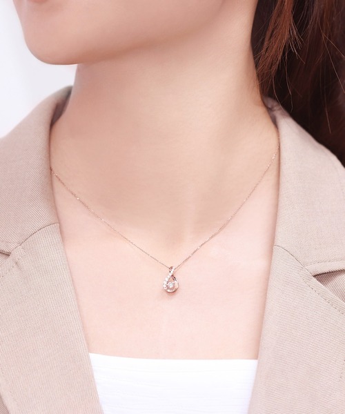 「ESTELLE」 ネックレス 45cm ピンク レディース_画像7