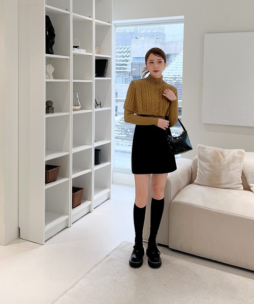 「by muni:r」 ポンチョ FREE ホワイト レディース_画像8