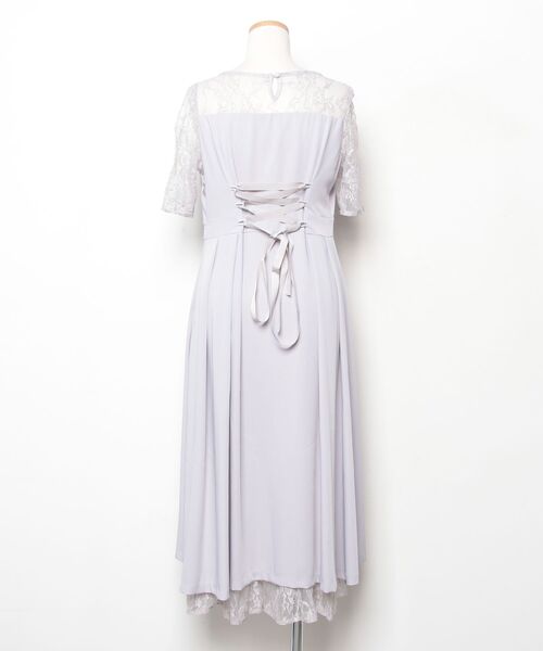 「Fashion Letter」 半袖ワンピース L ラベンダー レディース_画像2