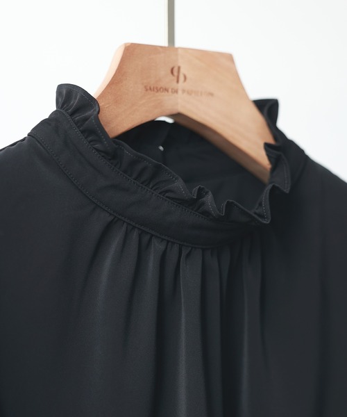 「SAISON DE PAPILLON」 長袖ブラウス M ベージュ レディース_画像4