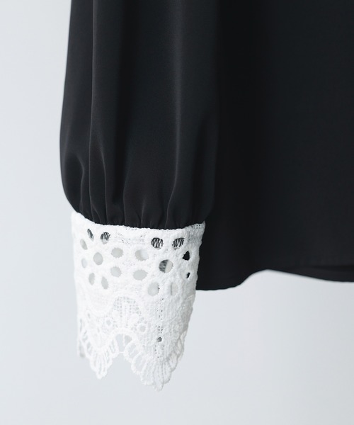 「SAISON DE PAPILLON」 長袖ブラウス M ベージュ レディース_画像6