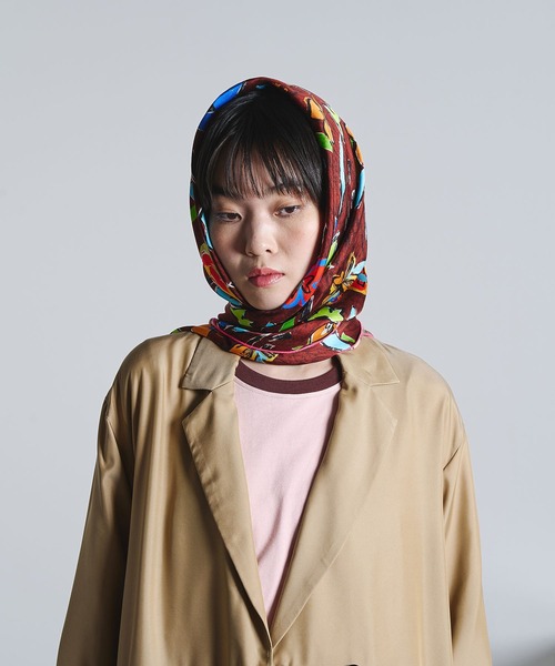 ROSE BUD（ローズバッド） スカーフ バンダナ (mici)PRINT SCARF