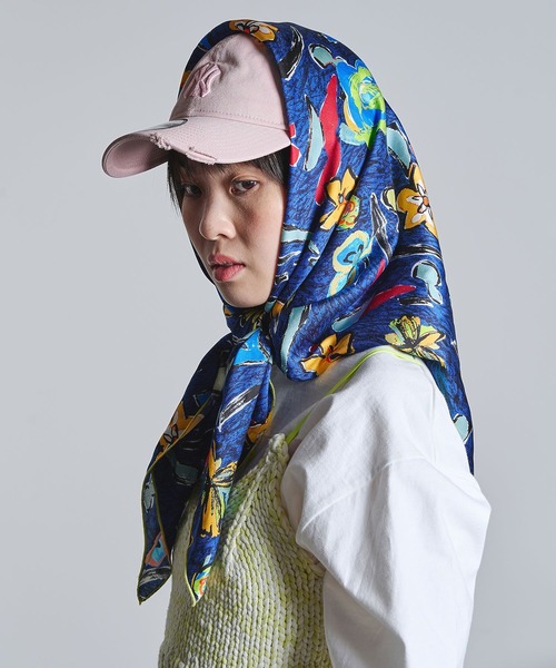 ROSE BUD（ローズバッド） スカーフ バンダナ (mici)PRINT SCARF