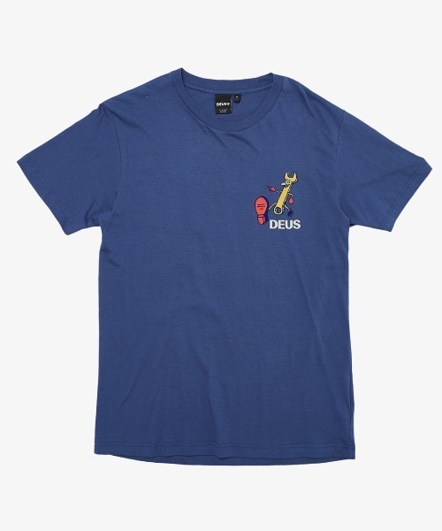 「DEUS EX MACHINA」 半袖Tシャツ X-SMALL ブルー メンズ_画像4