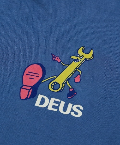 「DEUS EX MACHINA」 半袖Tシャツ X-SMALL ブルー メンズ_画像6