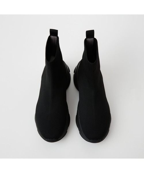 「+diana」 ハイカットスニーカー 23.5cm ブラック レディースの画像