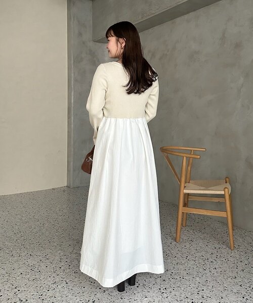 「mystic」 ドッキングワンピース 2 ブラック レディースの画像