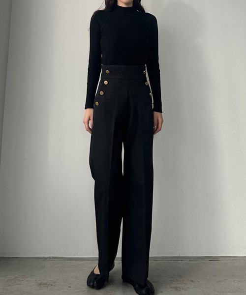 「Louere」 スラックス SMALL ライトブラウン レディース_画像3