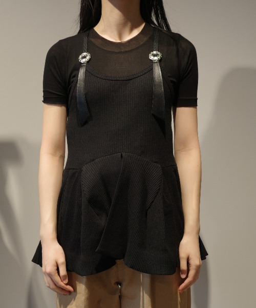 TOGA - toga archives キャミソール TOGA TOO キャミソール TOGA TOO Rib flare camisole : ZOZOTOWN Yahoo