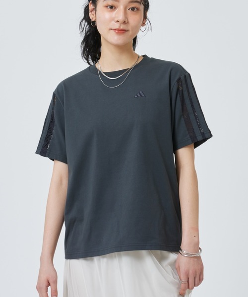 tシャツ 「adidas×アルペン限定モデル」アディダス adidas W LACE 3ST SS TEE AP レディースの画像