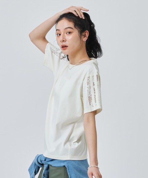 tシャツ 「adidas×アルペン限定モデル」アディダス adidas W LACE 3ST SS TEE AP レディースの画像