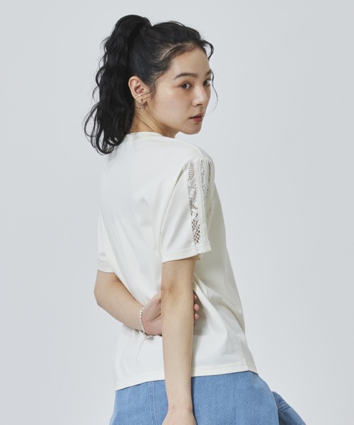 tシャツ 「adidas×アルペン限定モデル」アディダス adidas W LACE 3ST SS TEE AP レディースの画像