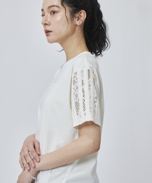 tシャツ 「adidas×アルペン限定モデル」アディダス adidas W LACE 3ST SS TEE AP レディースの画像