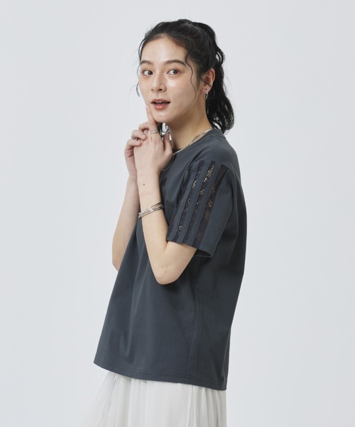 tシャツ 「adidas×アルペン限定モデル」アディダス adidas W LACE 3ST SS TEE AP レディースの画像