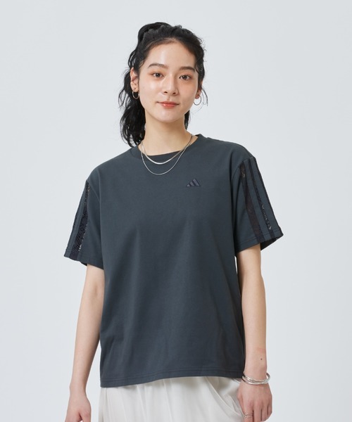tシャツ 「adidas×アルペン限定モデル」アディダス adidas W LACE 3ST SS TEE AP レディースの画像
